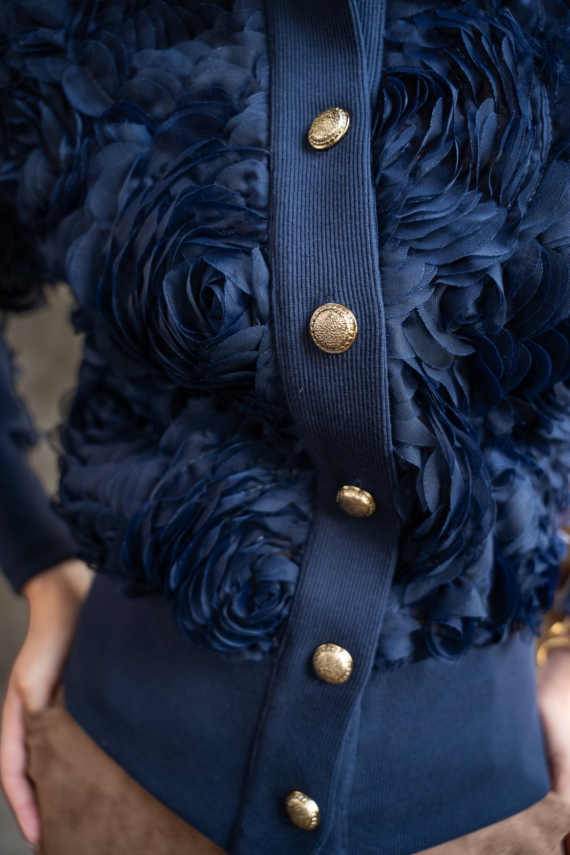 Drava Lasercut Circles | Vintage Indigo