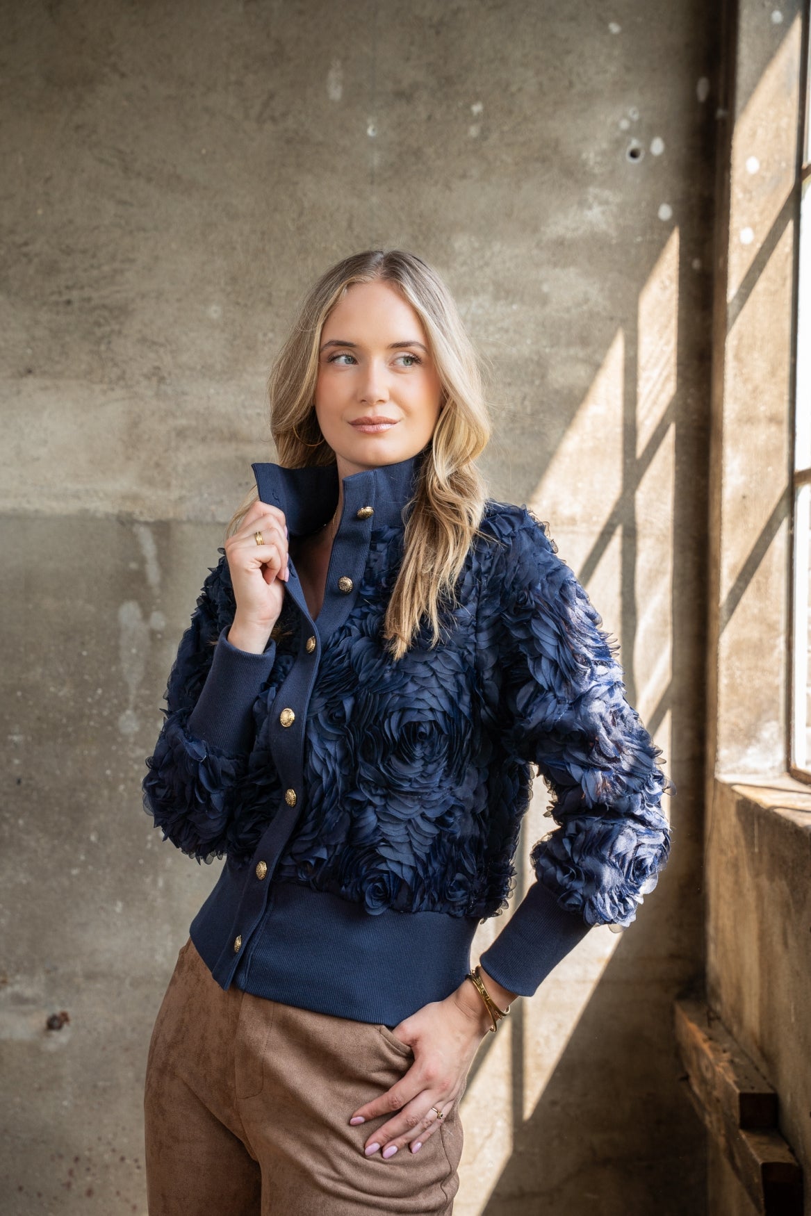 Drava Lasercut Circles | Vintage Indigo