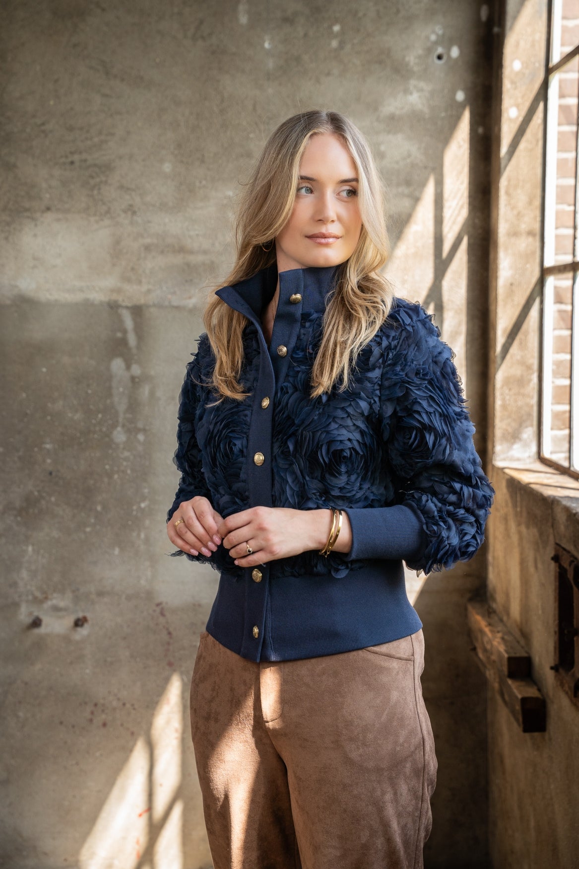 Drava Lasercut Circles | Vintage Indigo