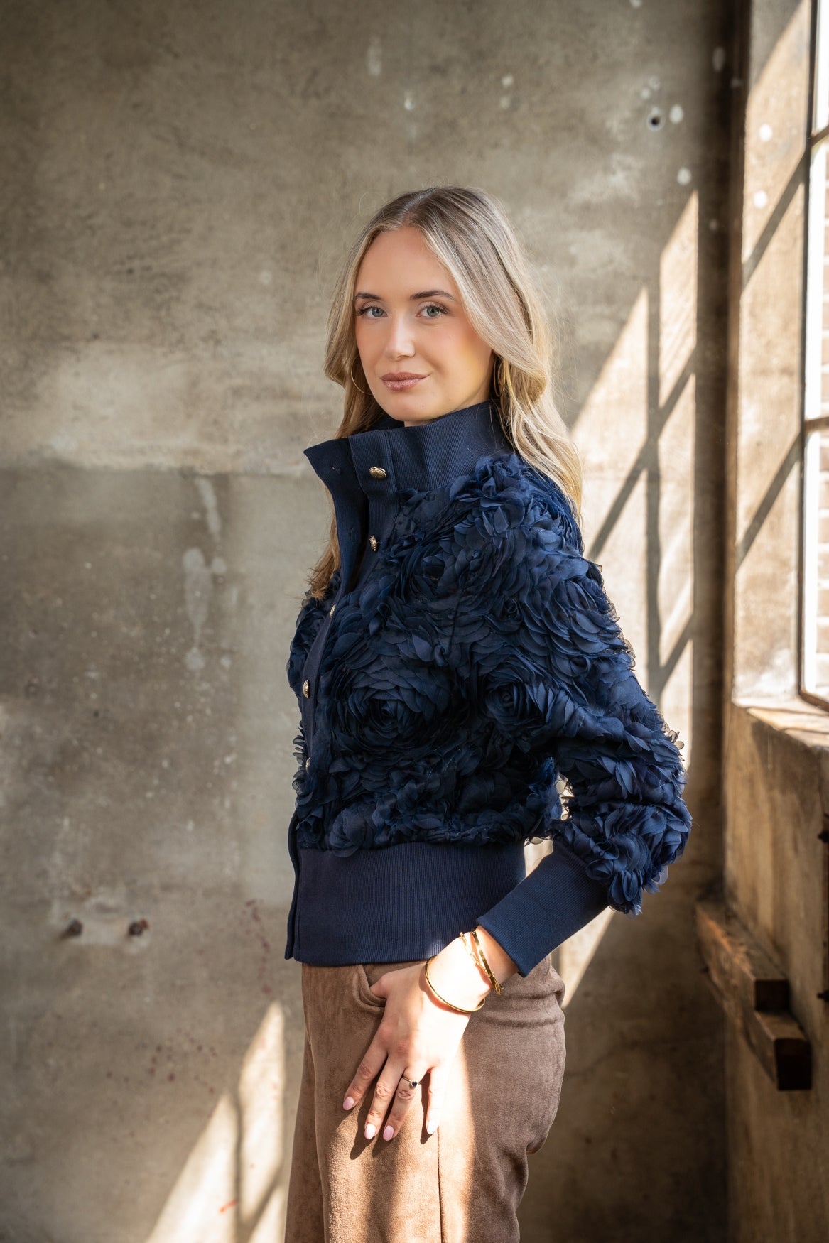 Drava Lasercut Circles | Vintage Indigo