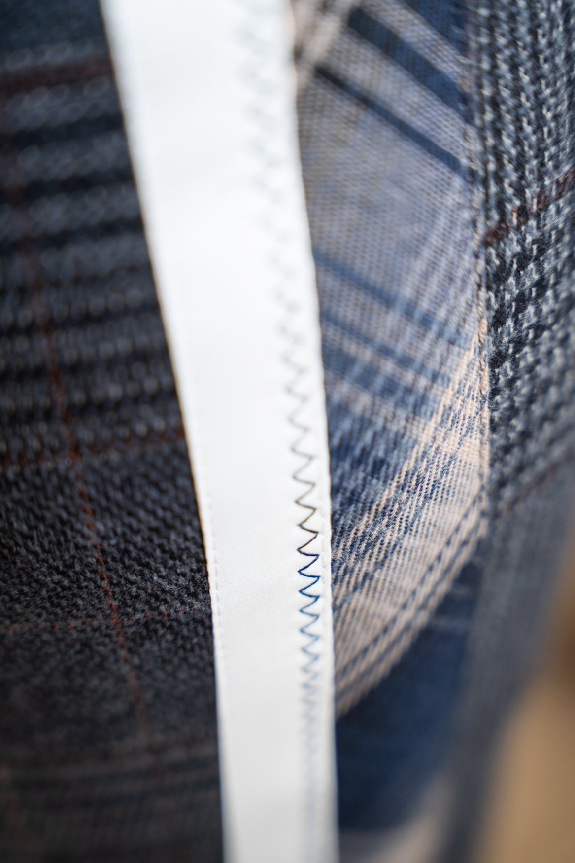 Broek Aleyna Tape Knitted Check | Grey
