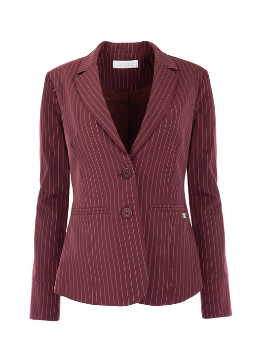 Manja V | Pinstripe Bordeaux