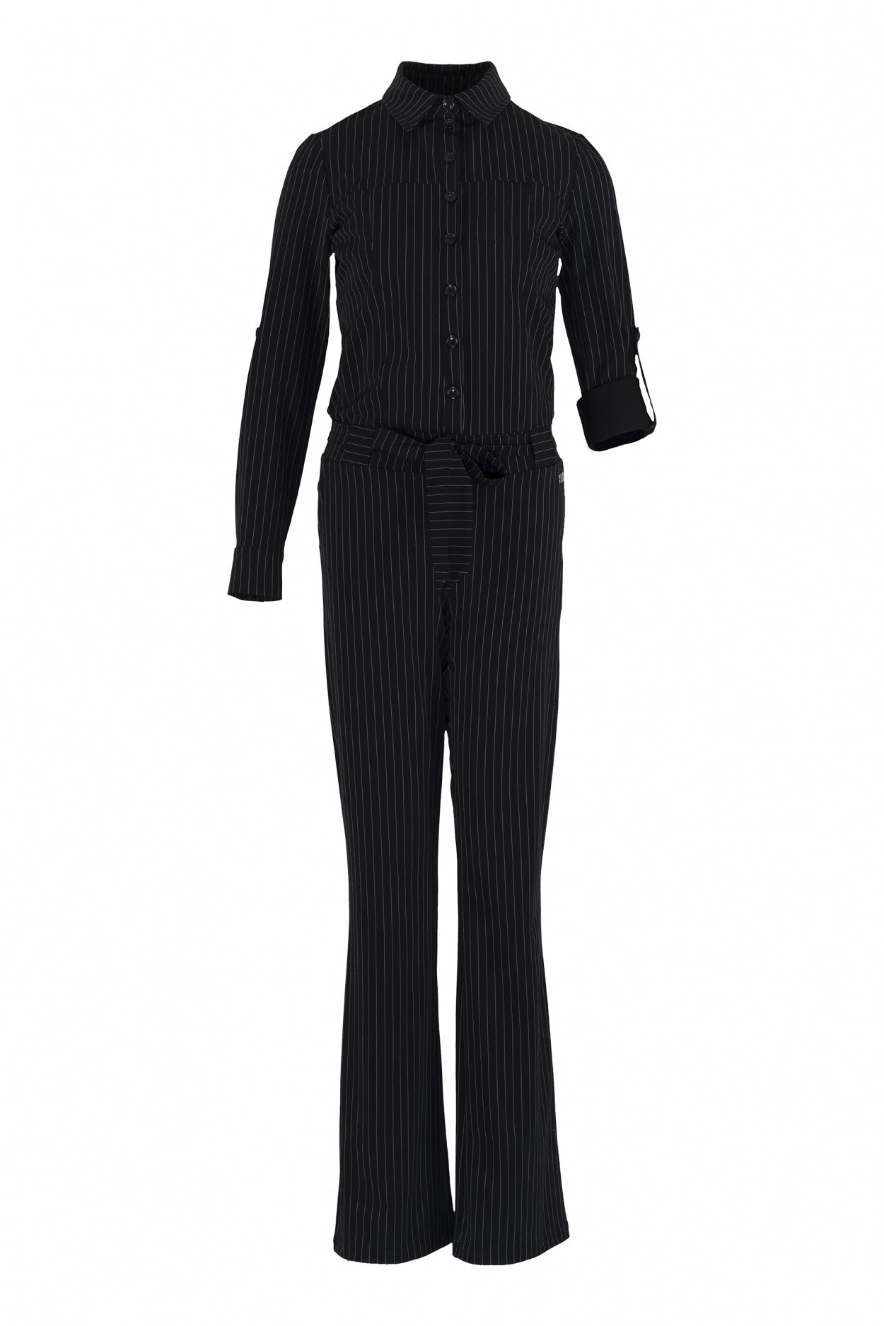 Mara LS | Pinstripe Black