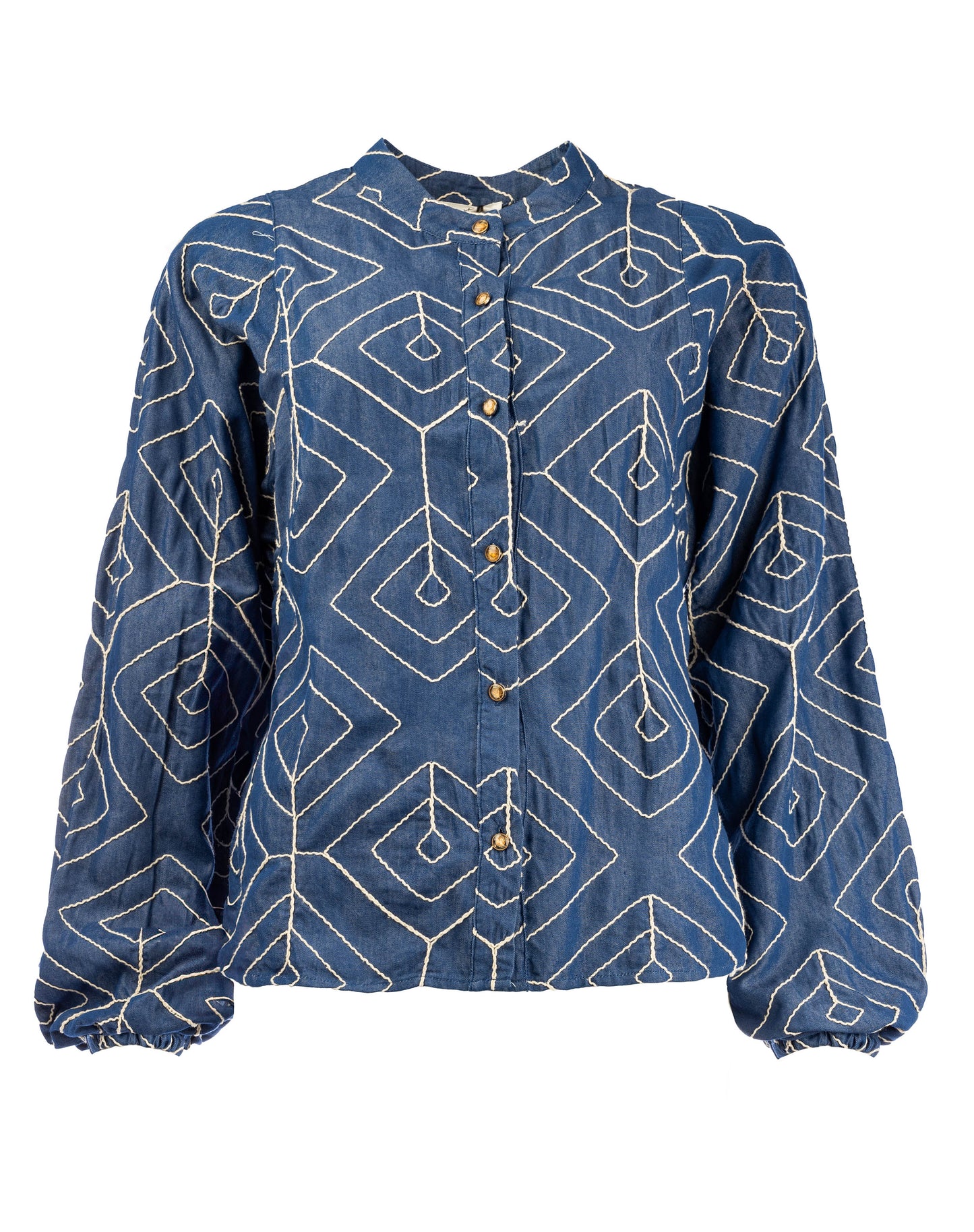 Job Denim Cord Embroidery | Jeans Blue