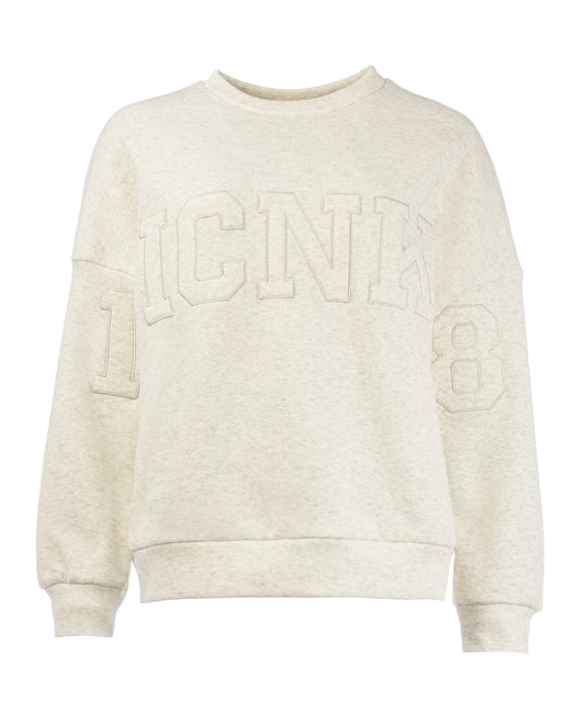 Stien Brushed Fleece | Off white melange