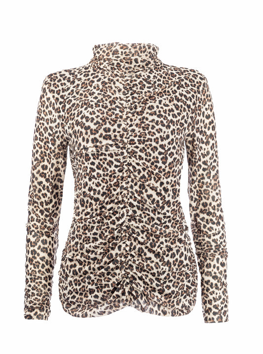 Sanae LS Animal Mesh | Beige