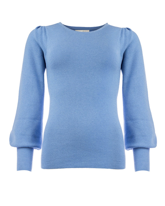Banu Fine Knit | Jeans Blue