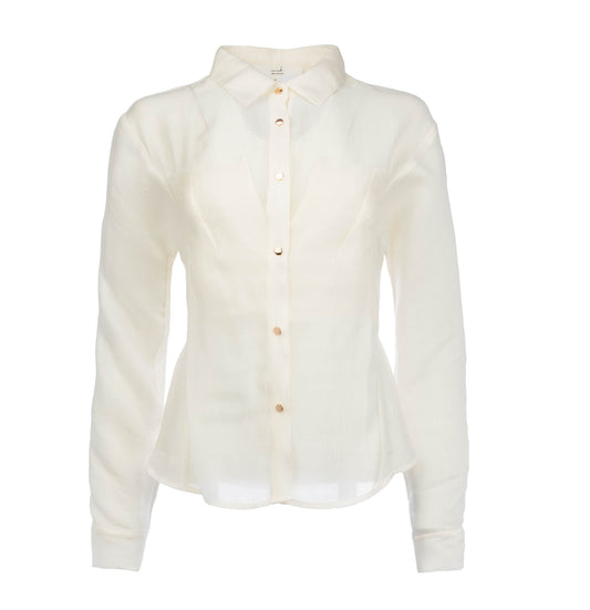 Saphia Transparent crepe | Off White