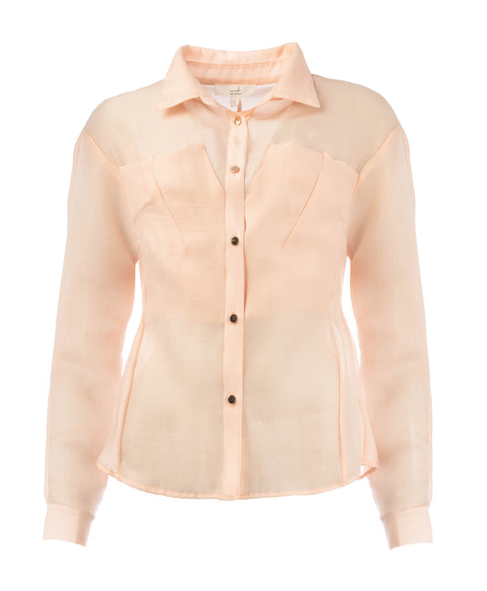 Saphia Transparent crepe | Salmon