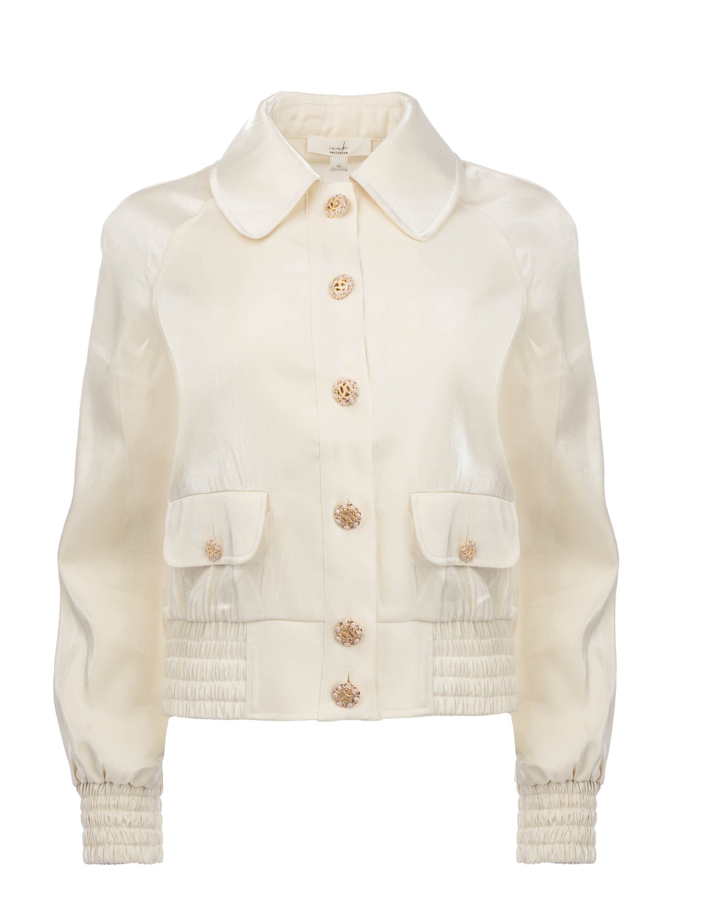 Nelia Shiny Satin | Off White