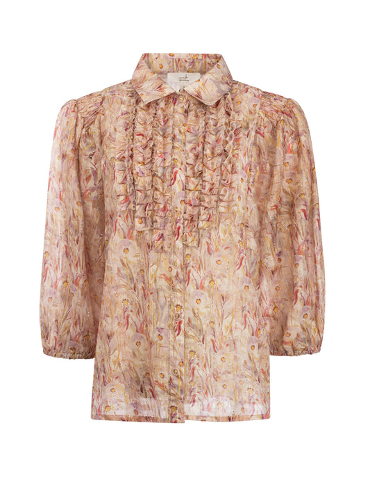 Blouse Charel Pint Hotfix | Warm Salmon