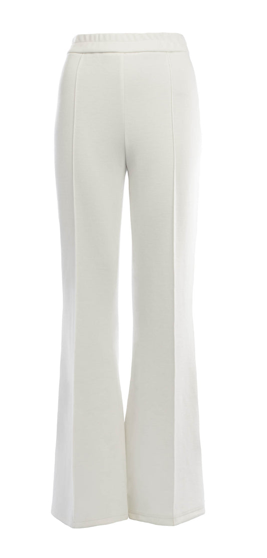Broek Nayleyna Knitted Pique | White