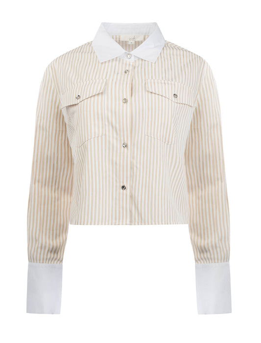 Blouse Neele Jacquard Stripe | Sand