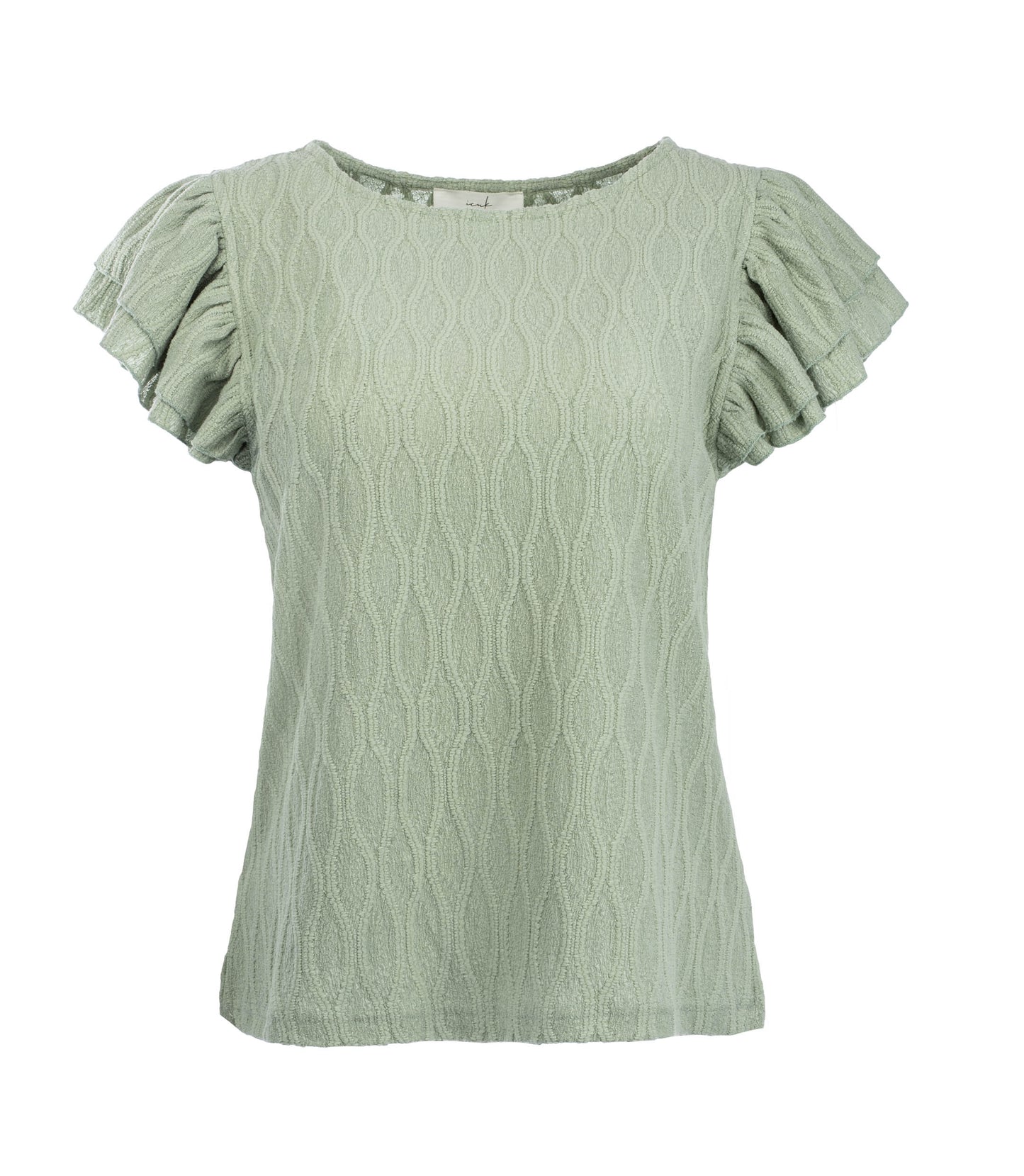 Top Celyna Wave Jacquard | Dark Mint
