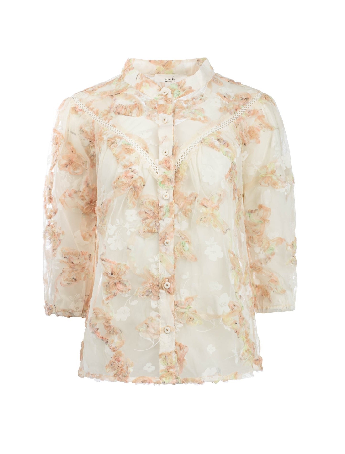 Blouse Ninne Mesh Cordella | Salmon