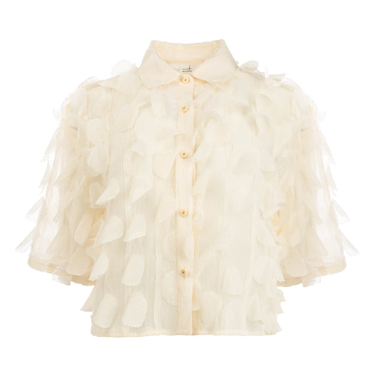 Blouse Nevi Lasercut Circles | Off White