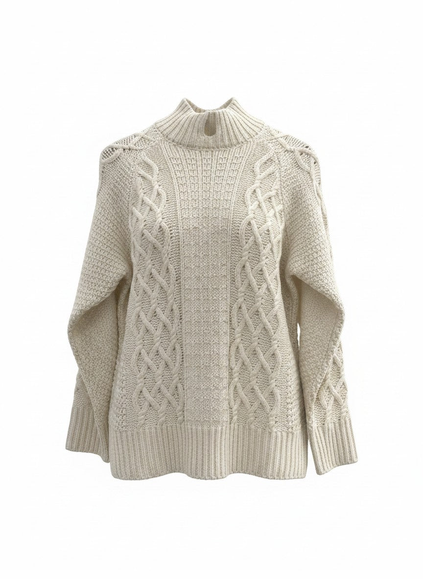 Kabeltrui Noortje Mixed Cable | Beige
