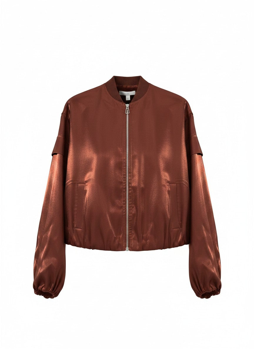 Jack Nanni V Shiny Satin | Brandy Brown