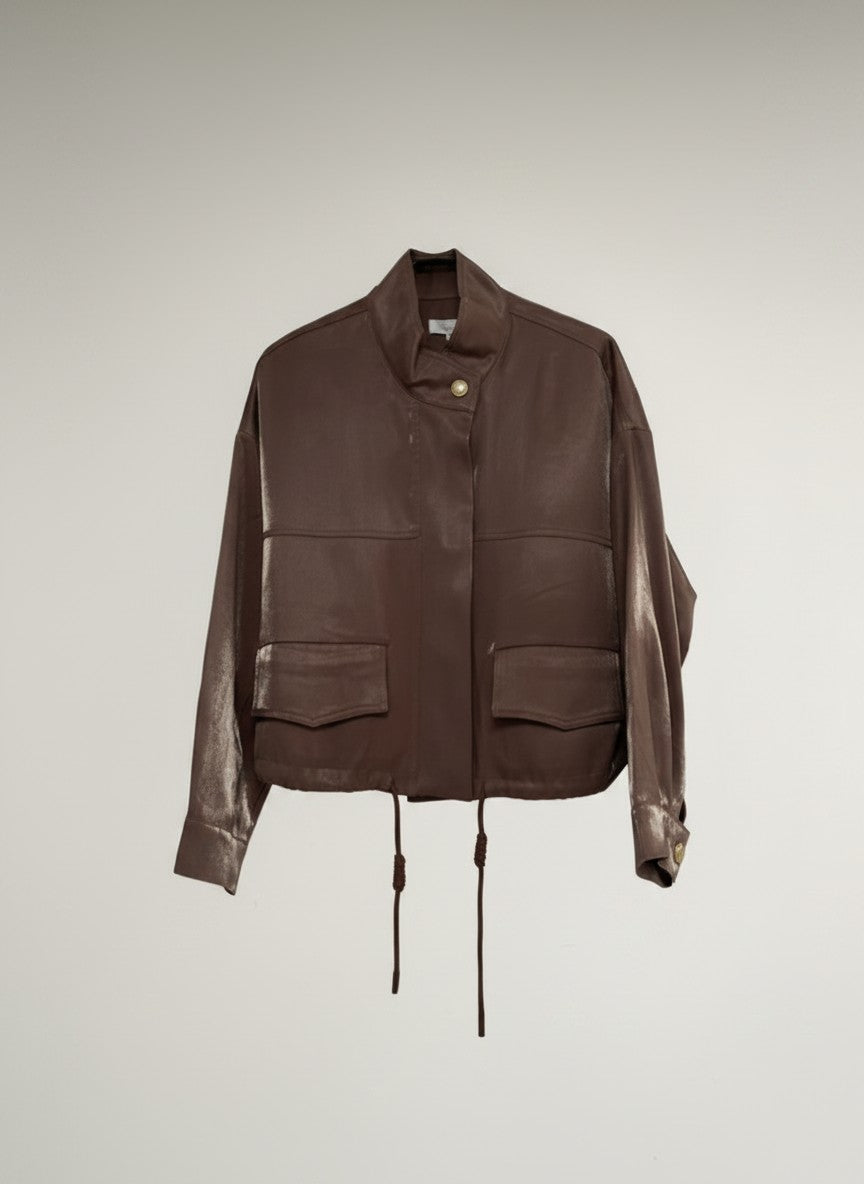 Jack Cleo Shiny Satin | Brown