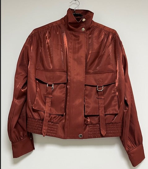 Jack Rose Shiny Satin | Brandy Brown