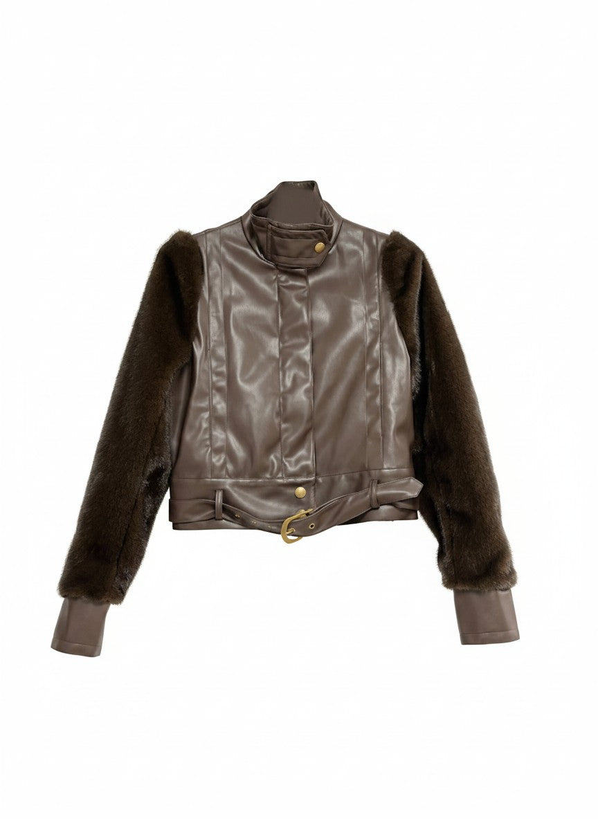 Marika Smooth Immitation Leather | Dark Brown