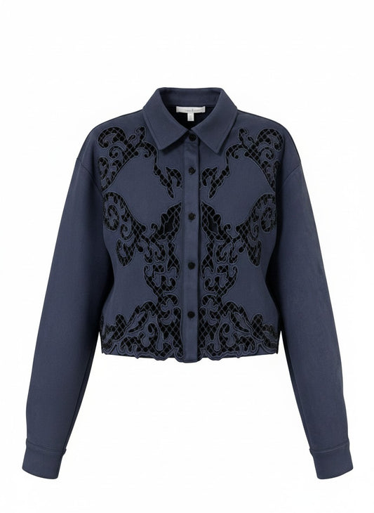 Blouse Noa Suedine | Winter Indigo