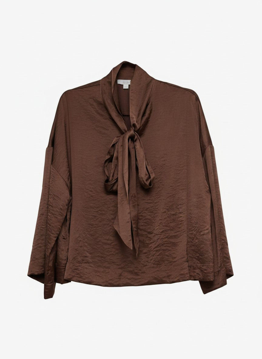 Top Igor Light Crincle Shiny Satin | Dk Brandy Brown