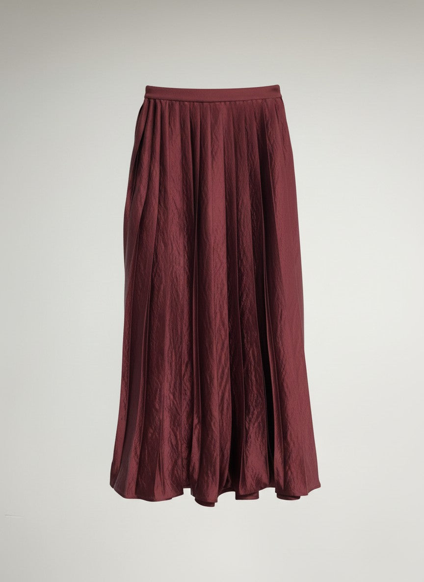 Jonny Light Crincle Shiny Satin | Bordeaux