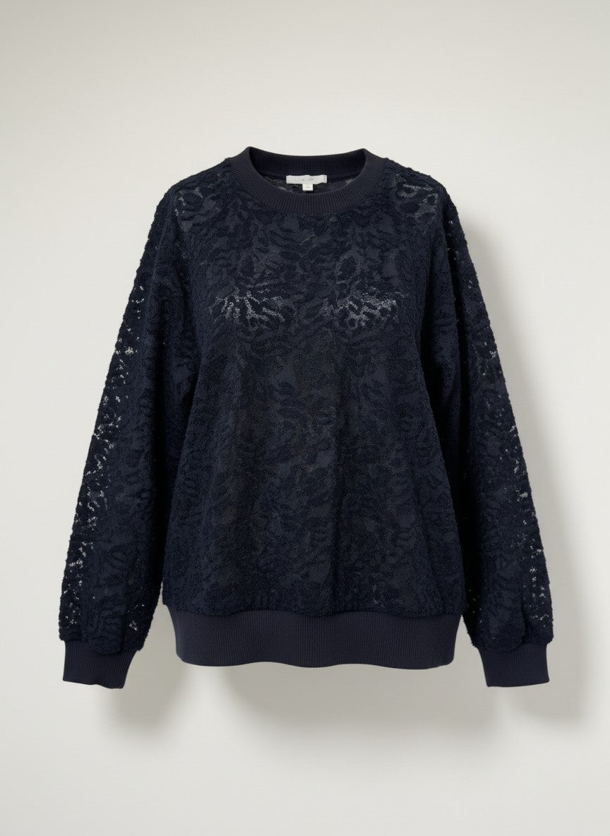 Rava Velour Jacquard Woven | Navy
