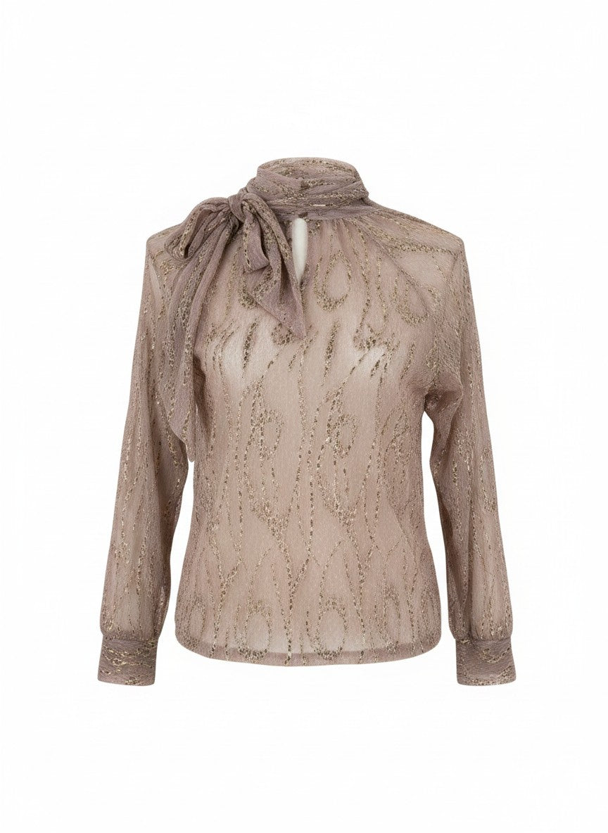Millar Crincle Shiny Jacquard | Light Mauve