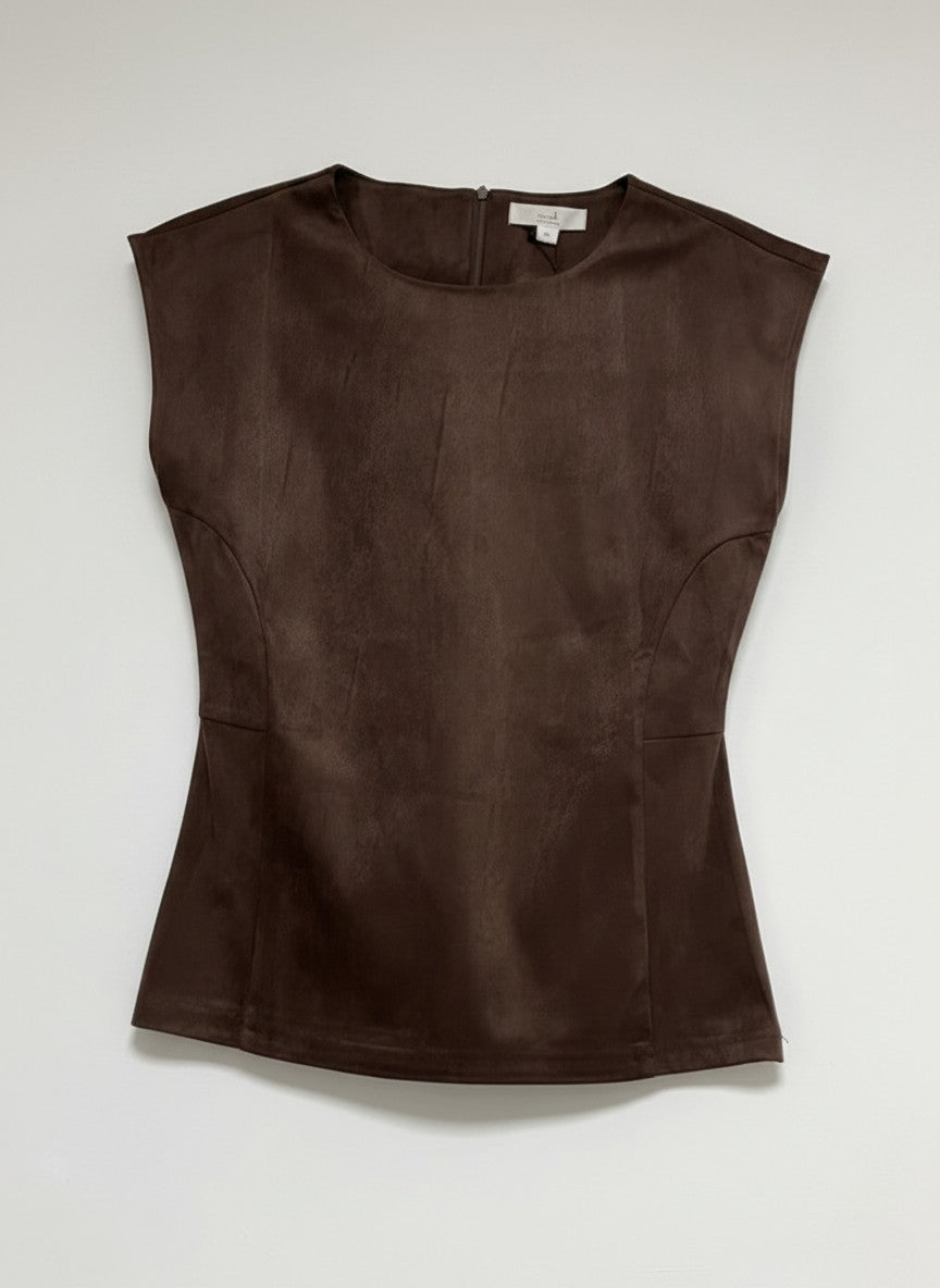 Top Bjarni Immitation Suede | Brown