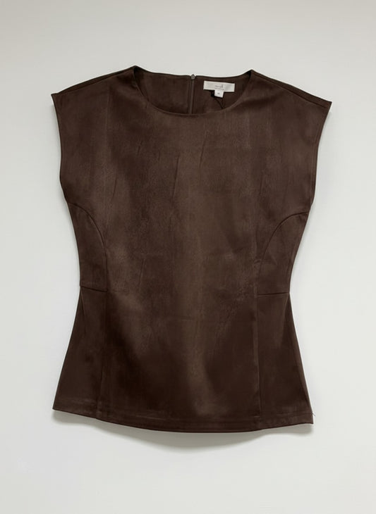 Top Bjarni Immitation Suede | Brown