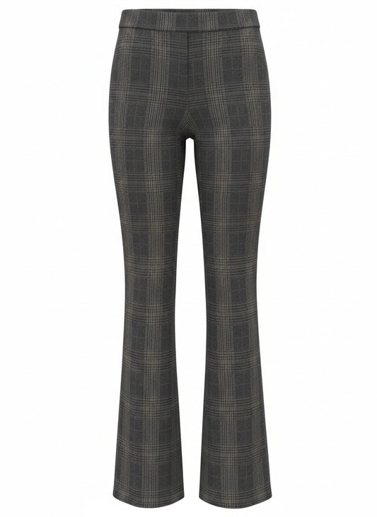 Broek Aleyna Knitted Check | Grey