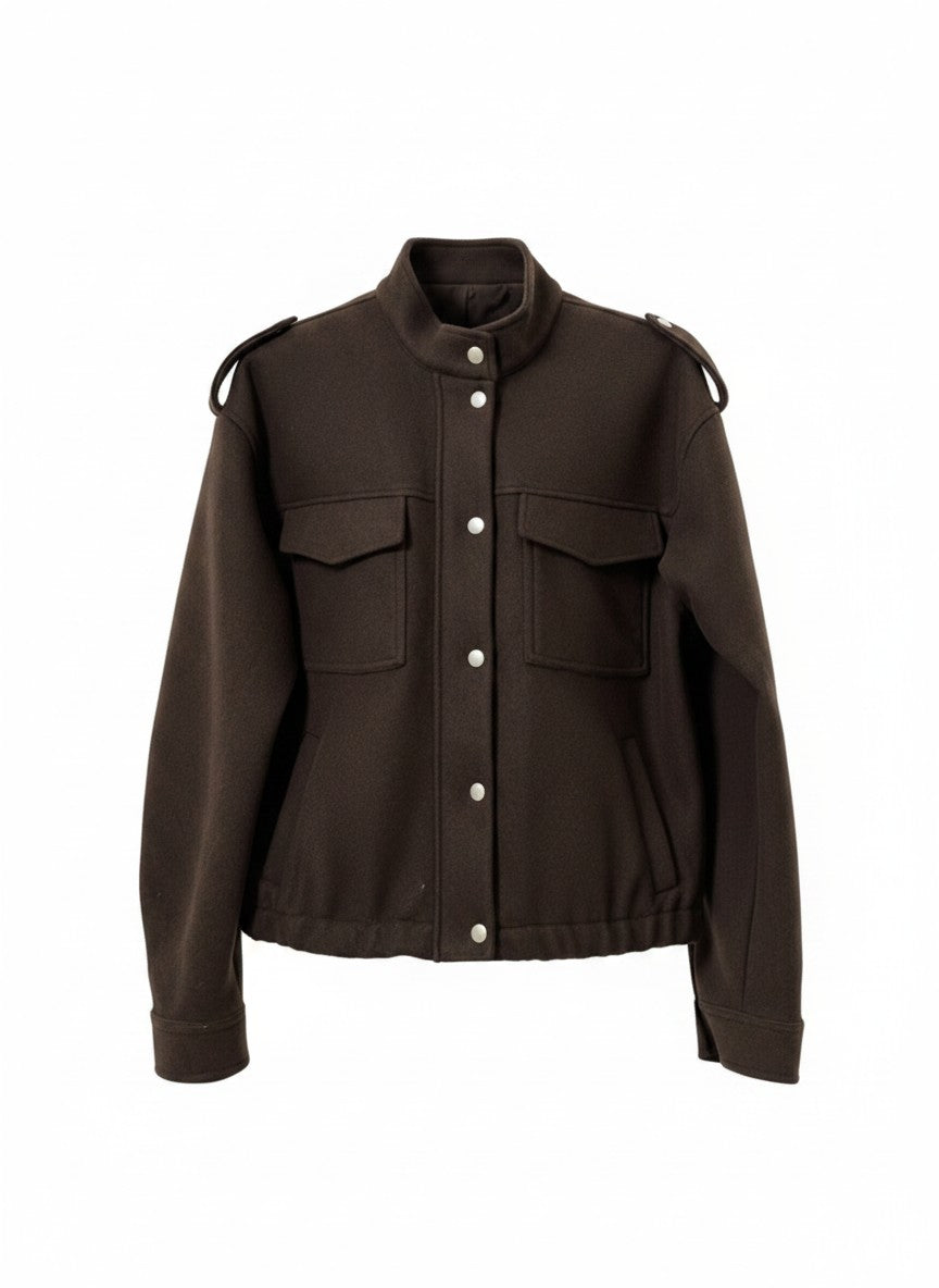 Jas Ysa Heavy Brushed Knit | Dark Brown