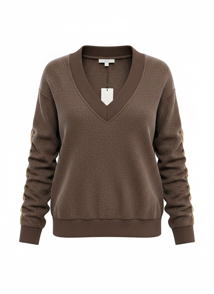 Sweater Moa Brushed Knit | Dark Brown