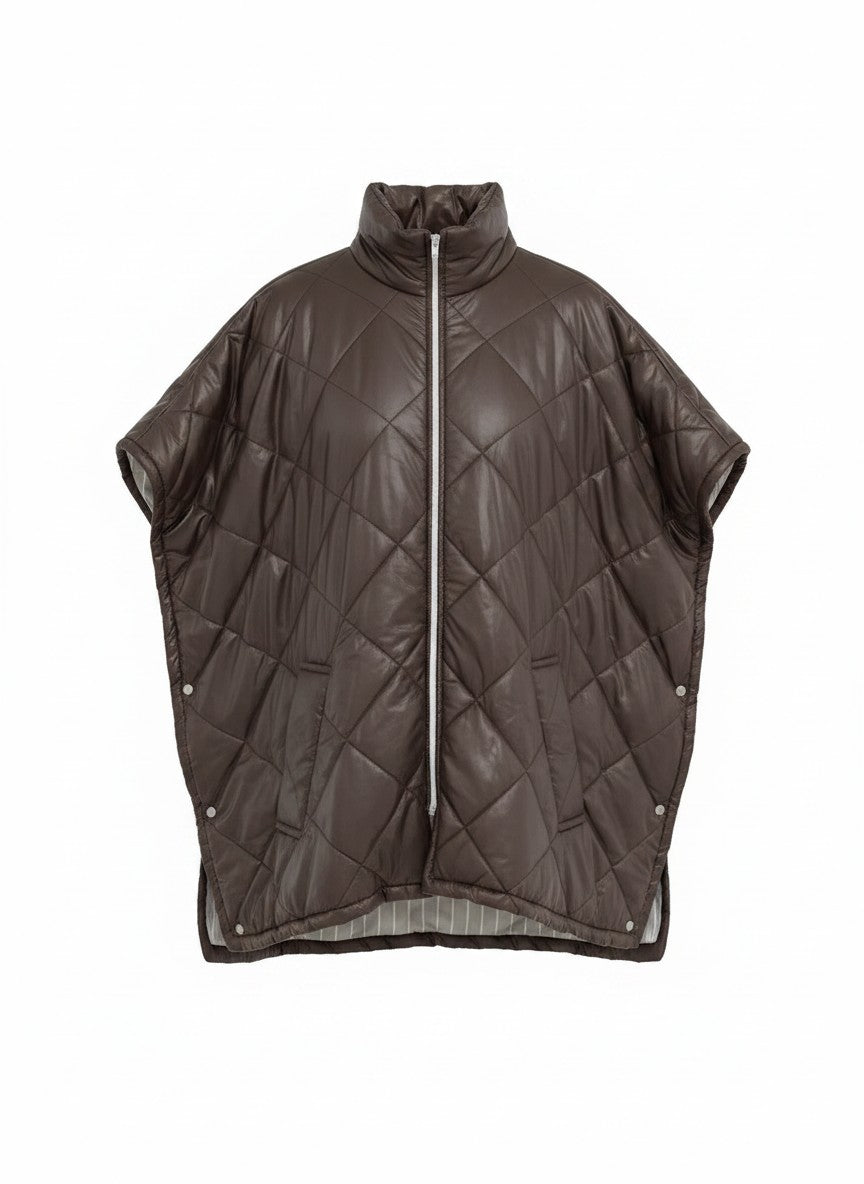 Gilet/ Jas Ake Quilted | Dark Brown