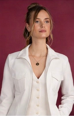 Jasje Naya Knitted Pique | White