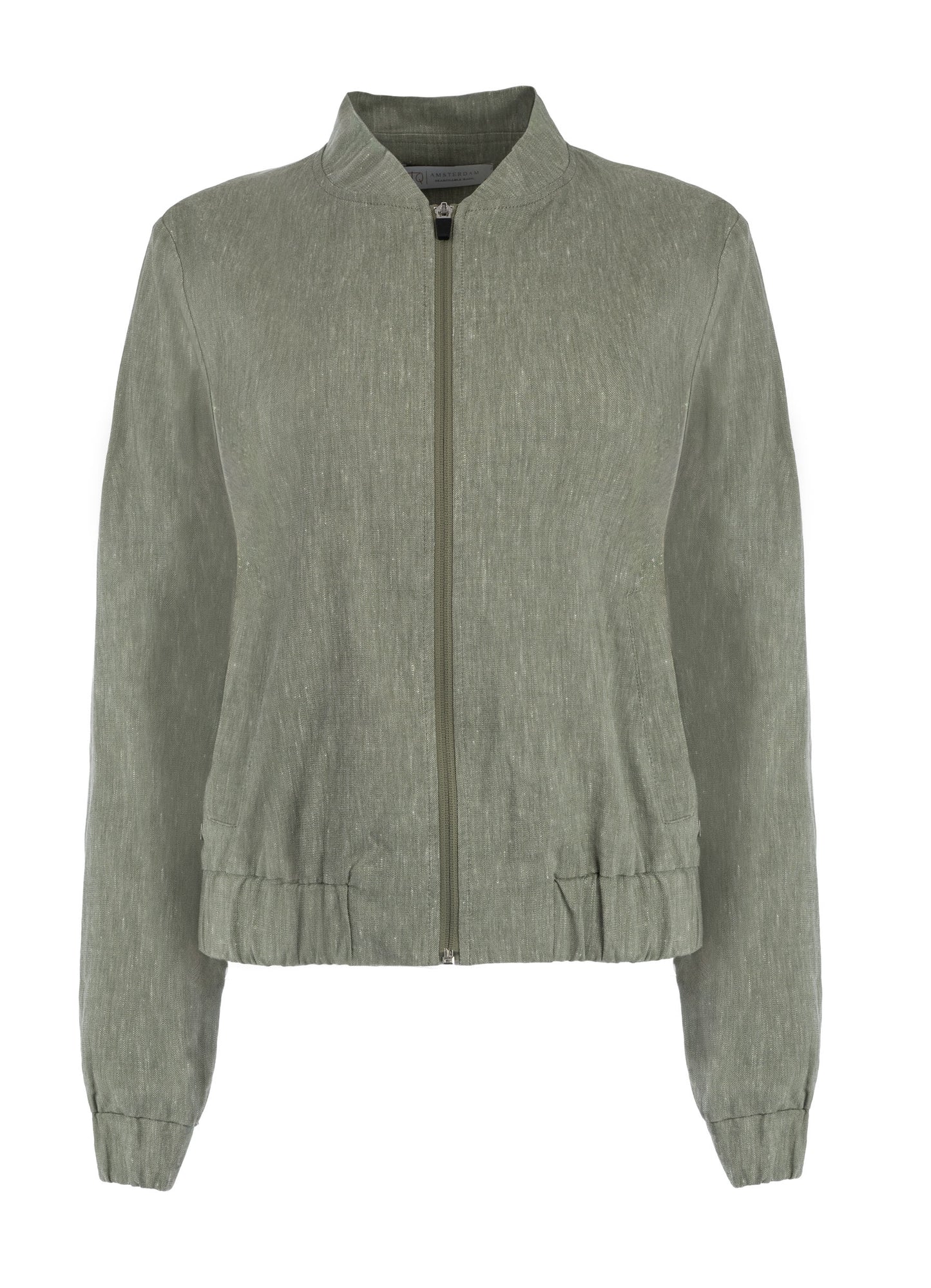 Jasje Bomber Linnen | Green