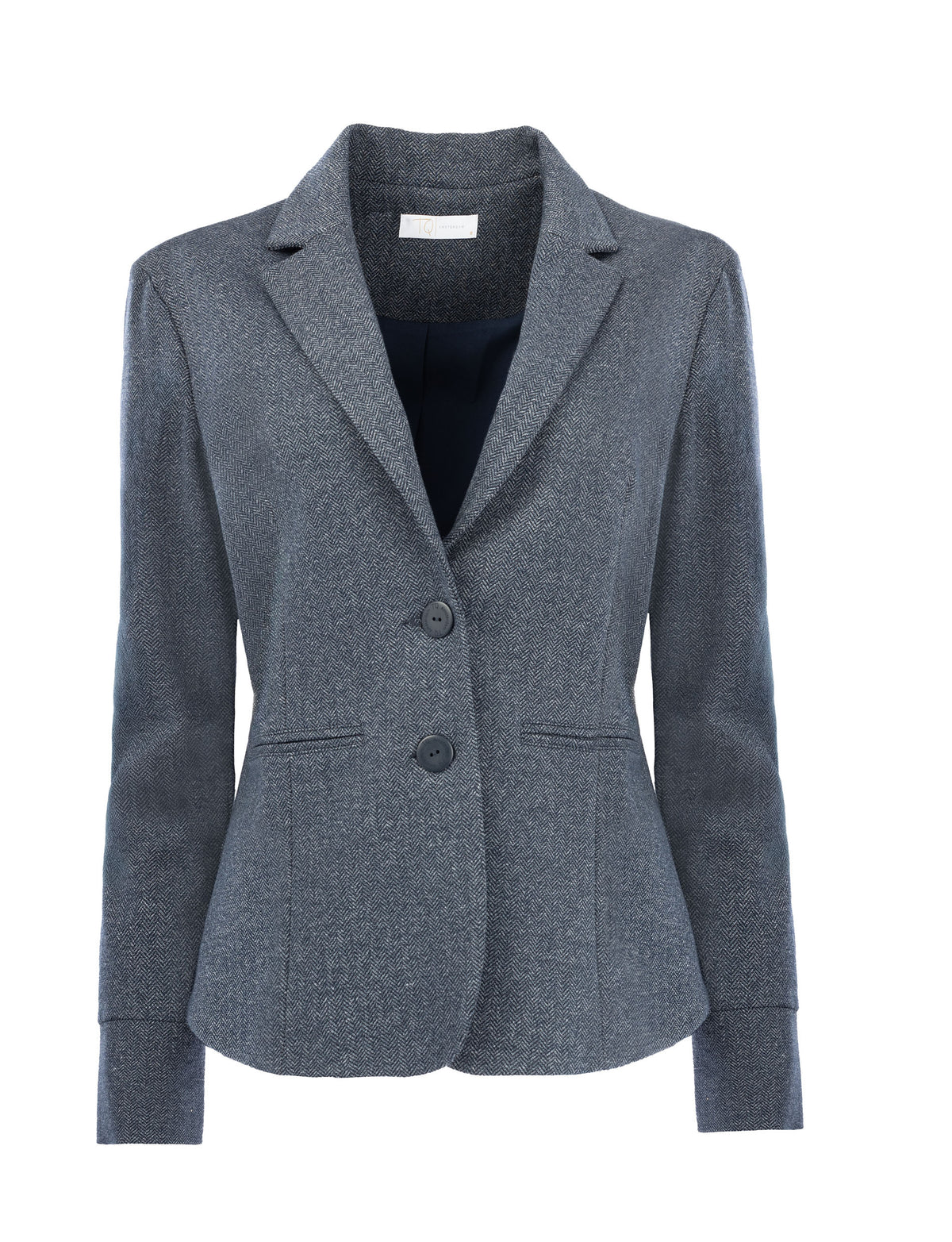 Blazer Manja V Melee Herringbone | Navy