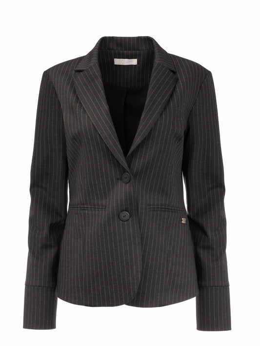 Manja V Punto Stripe | Navy-Grey