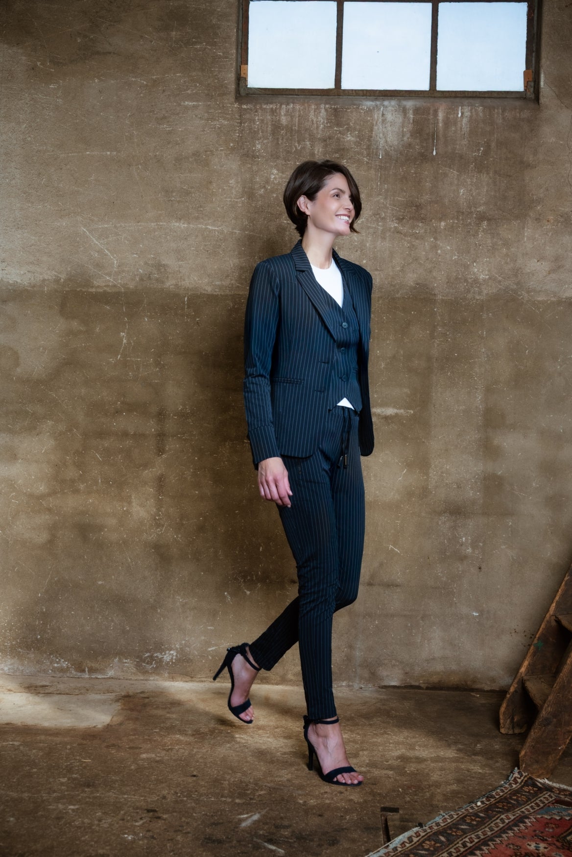 Maud | Pinstripe marine