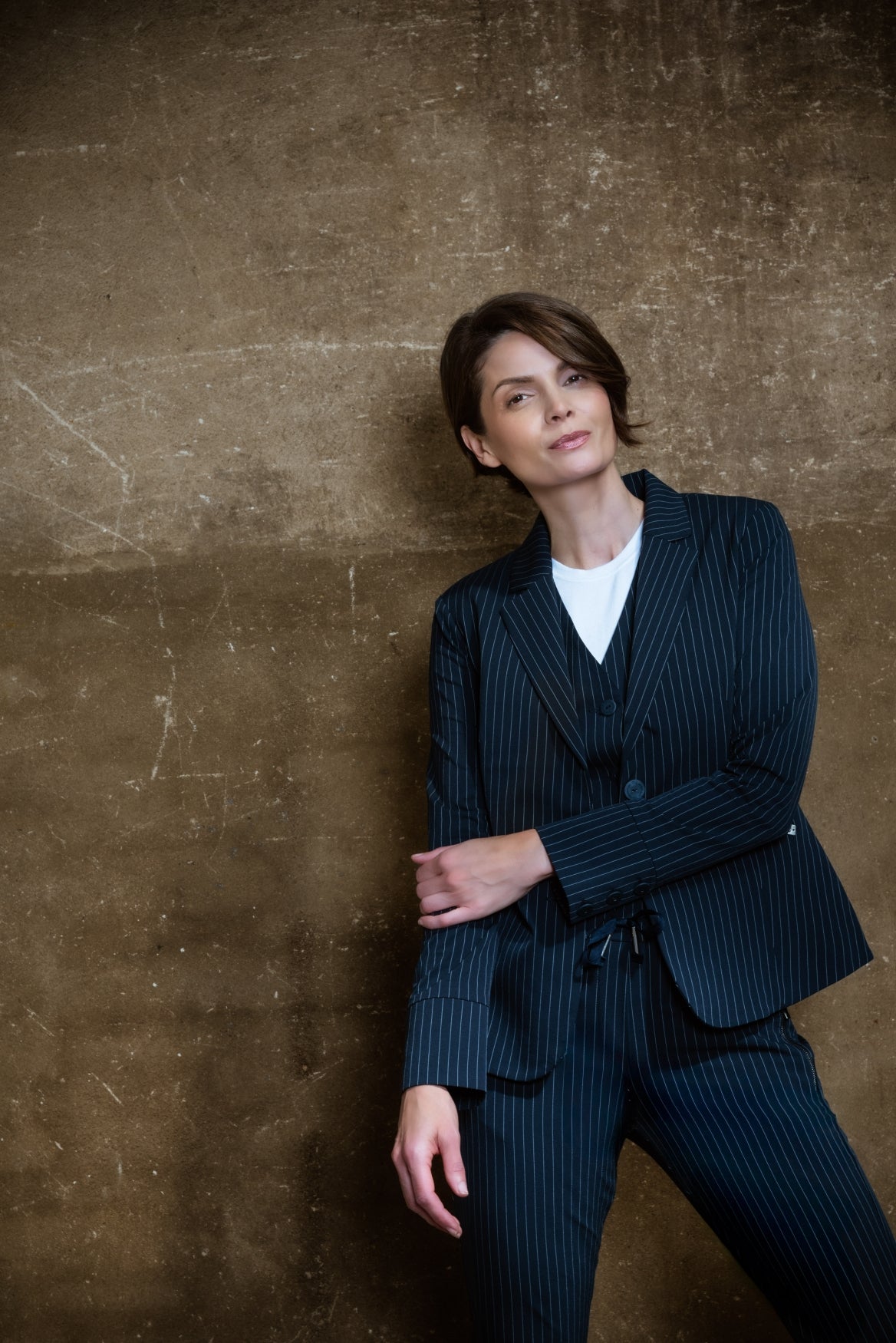 Maud | Pinstripe marine