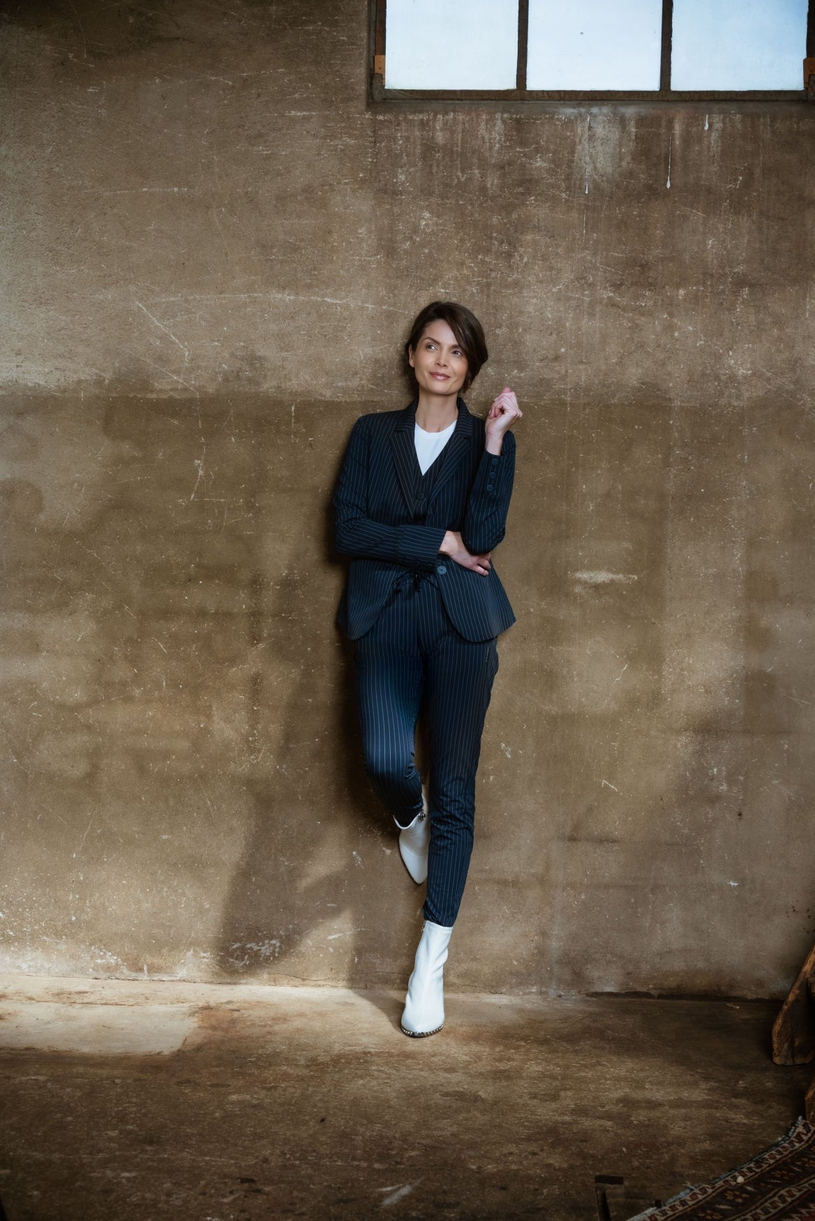 Maud | Pinstripe marine