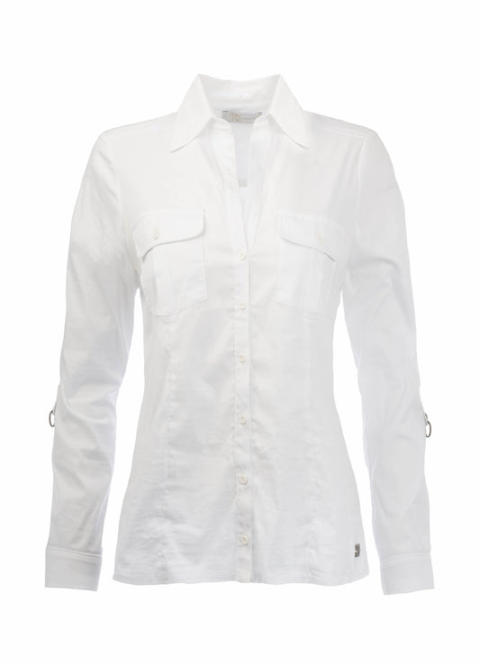 Gwen O Travel Poplin | White