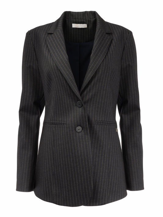 Manoush Punto Stripe | Navy-Grey