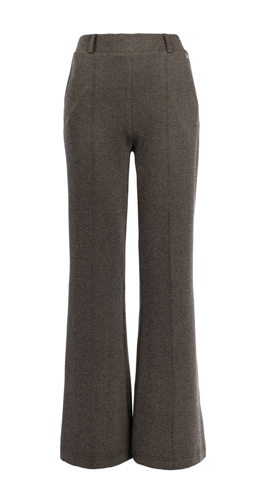 Pantalon Alex Shadow Herringbone | Brandy - Black