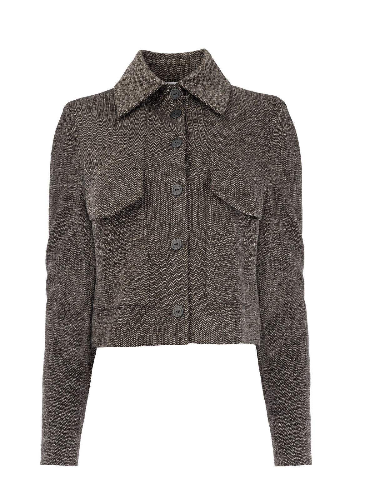 Jasje FleurK Shadow Herringbone | Brandy - Black
