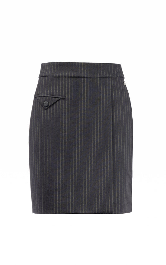 Teddy Punto Stripe | Navy-Grey