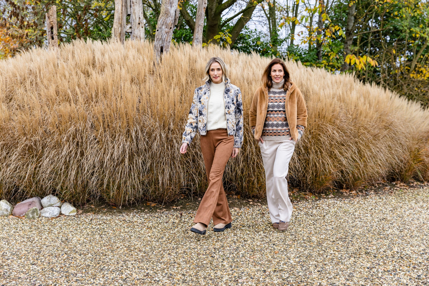 Trui Kajsa LS-RMJ Cable Sequin Knit | Buttercream